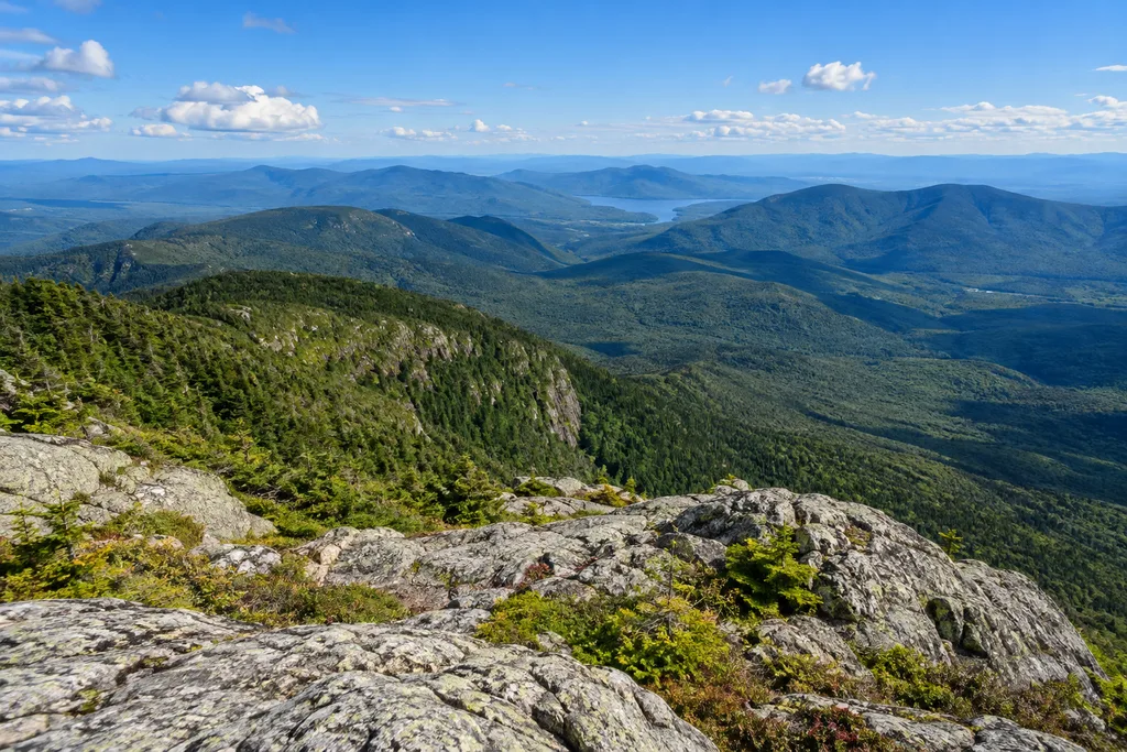 Mount Mansfield 능선에서 바라본 버몬트 산악 전망